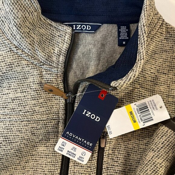 IZOD Men's Advantage Performance Full Zip Vest - Size Medium - NWT $60 - Picture 2 of 5